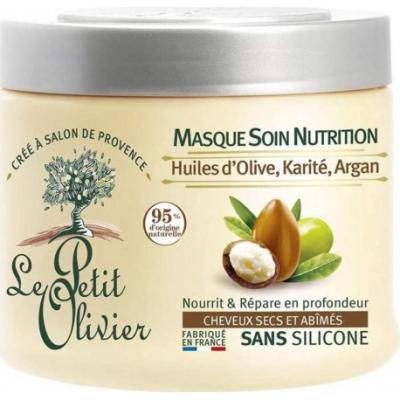 LE PETIT OLIVIER Mască Hranitoare Intensivă 330ml – Ulei de Măsline, Unt de Shea & Argan Fără Silicon