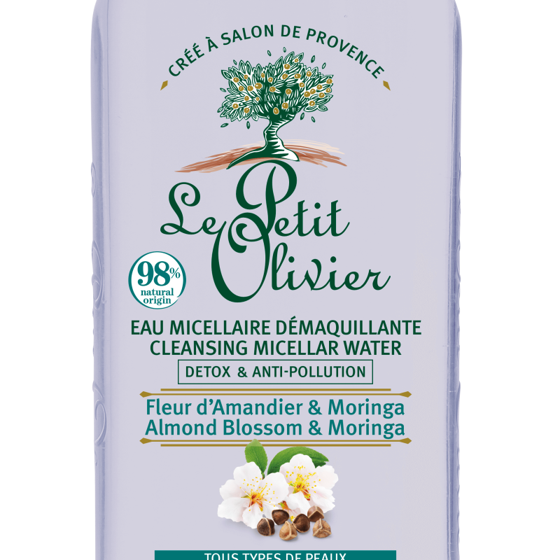 Apă Micelară Detox Le Petit Olivier cu Migdale și Moringa, 400ml