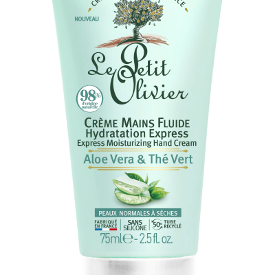 Le Petit Olivier Cremă Mâini Aloe Vera & Ceai Verde, 75ml Prospețime
