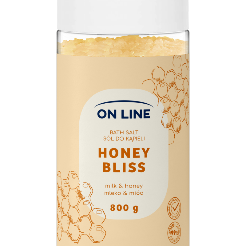 ON LINE Sare de baie lapte si miere Honey Bliss, 800g