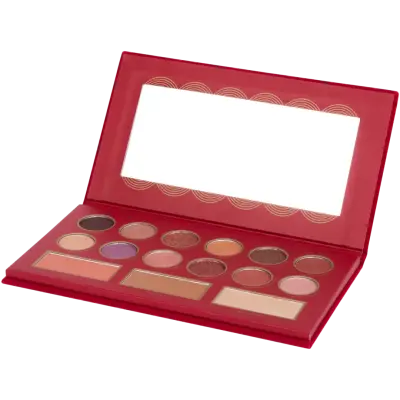 Paletă de farduri pentru ochi și obraz MAX & MORE – 15 culori, produs vegan