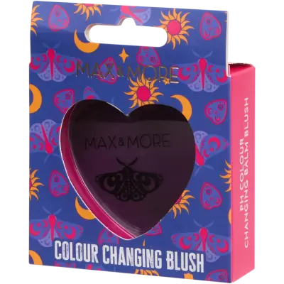 Fard de obraz cu efect de schimbare a culorii MAX & MORE – formulă vegană