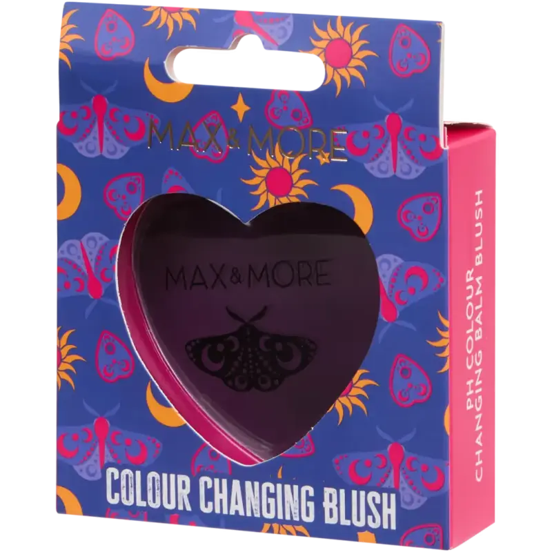 Fard de obraz cu efect de schimbare a culorii MAX & MORE – formulă vegană