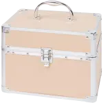 Geantă de machiaj cu sertare pliabile și oglindă – organizare inteligentă, design elegant